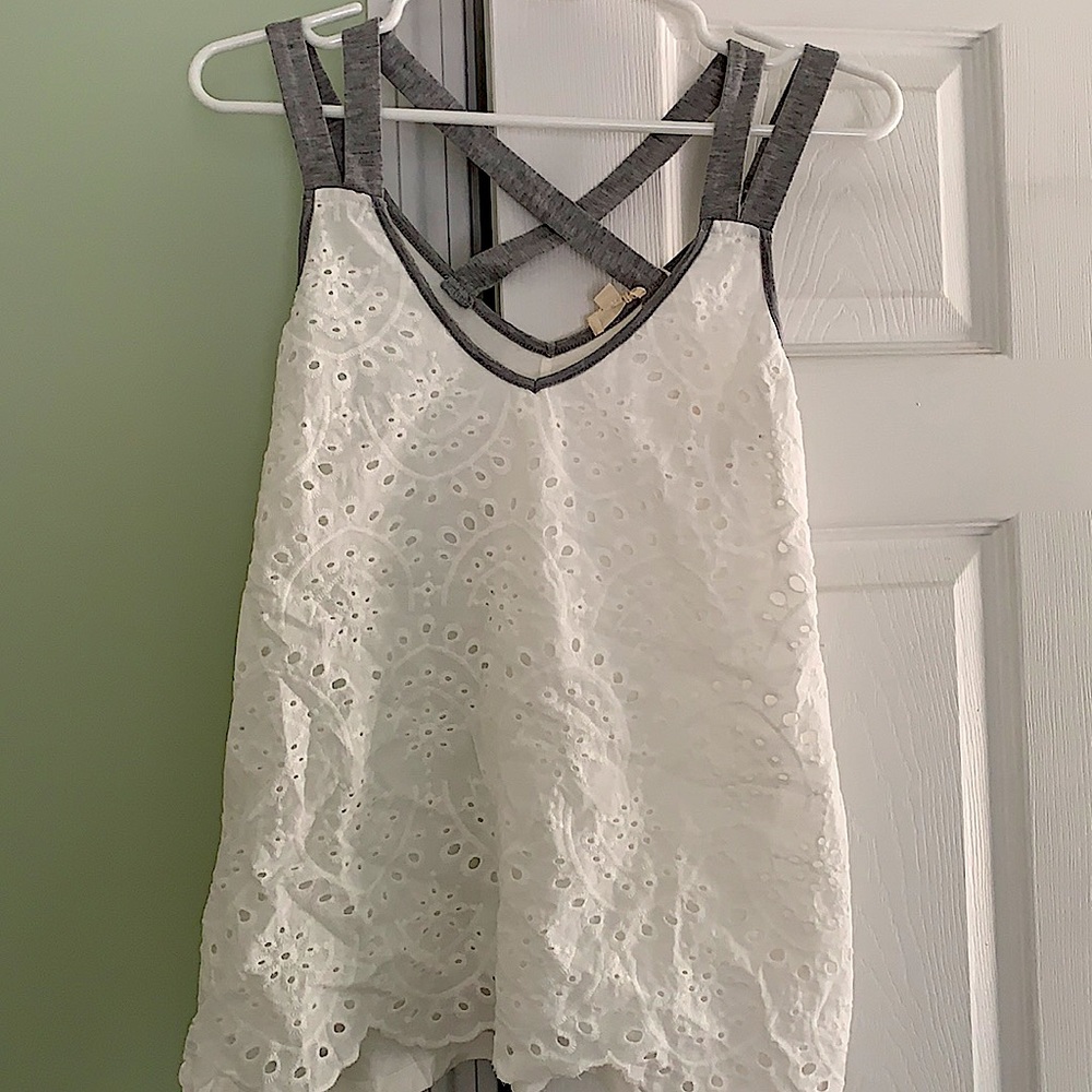 Cute white tank top